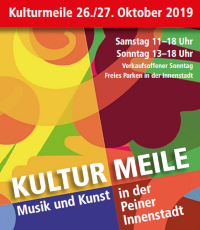 Kulturmeile - Musik und Kunst in der Peiner Innenstadt am 26./27. Oktober 2019